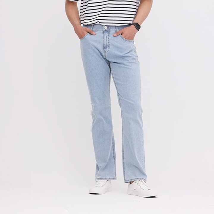 남성) 쿨맥스 오비안밴드 바이오스톤 탈색 솔트워싱 기본 IH핏_AN2DIH407-LB