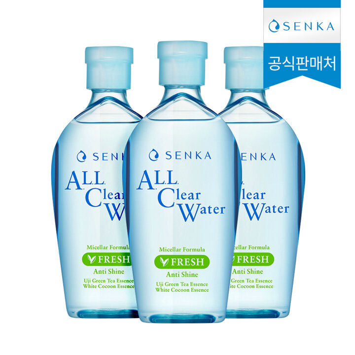 센카 올 클리어 워터 미셀라 포뮬러 프레시  230ml 3개