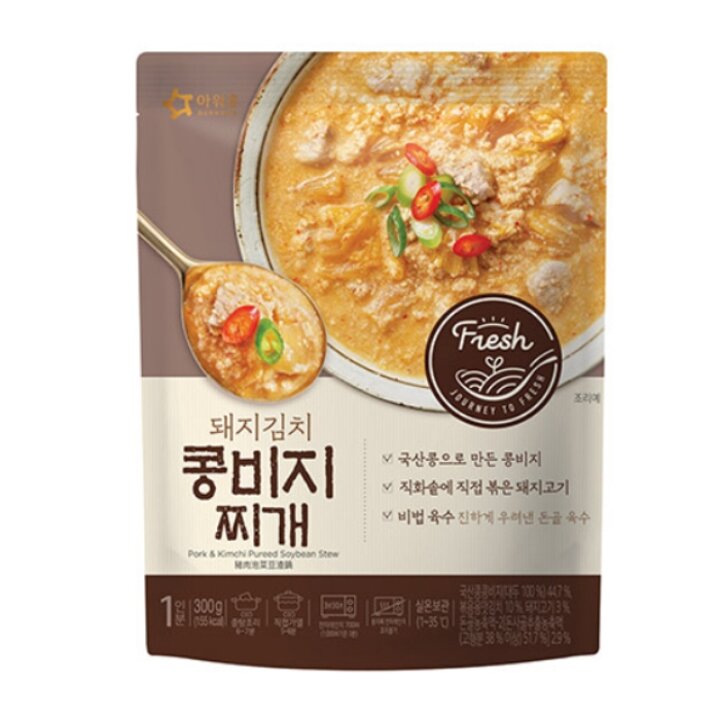 [푸른들마켓][아워홈] 돼지김치콩비지찌개300g