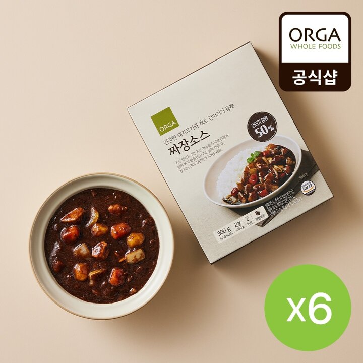 [올가] 짜장소스 (300g) 6개