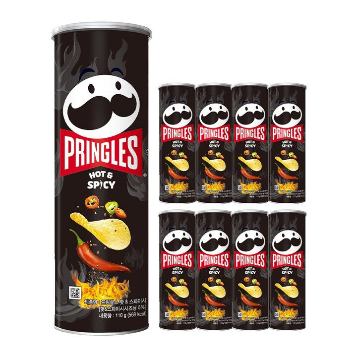 켈로그 프링글스 매운맛 110g x 9개