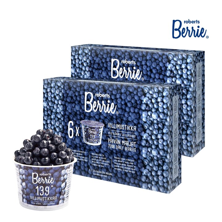 로버츠베리에 야생 빌베리 슈퍼 과채음료 139 2박스(100ml x 12팩)