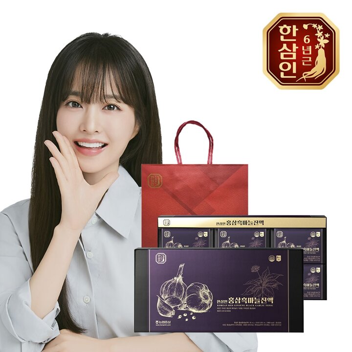 [농협홍삼] 한삼인 홍삼흑마늘진액 60ml 30포+쇼핑백