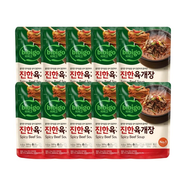 CJ 비비고 진한육개장 500g x10개