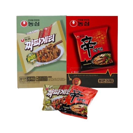 (주)셀러허브 52948447-농심 올리브짜파게티 140g x20개 + 신라면 120g x20개 (총40개)