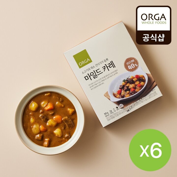 [올가] 마일드카레 (300g) 6개