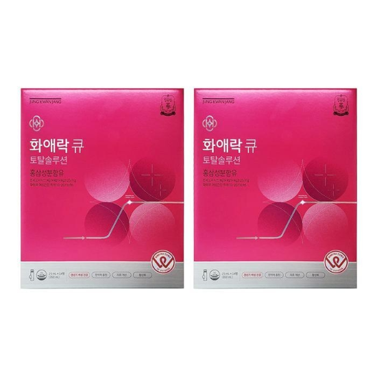 (주)셀러허브 정관장 화애락 큐 토탈솔루션 25ml x 14개입 면역증가 2개 Ss