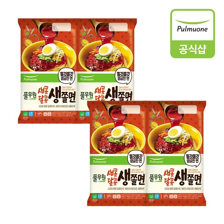 풀무원 새콤달콤 쫄면460g 4개(8인)