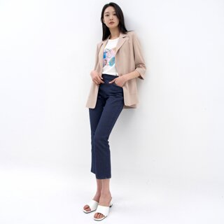 [지센] (2컬러) 린넨혼방 테일러드 슬림 자켓 LFJKN401