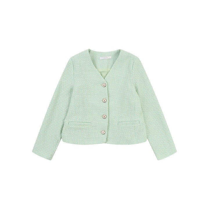 [반에이크] 브이넥 트위드자켓_VB35JKQ303Z