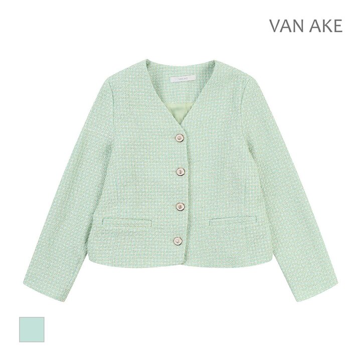 [반에이크] 브이넥 트위드자켓_VB35JKQ303Z