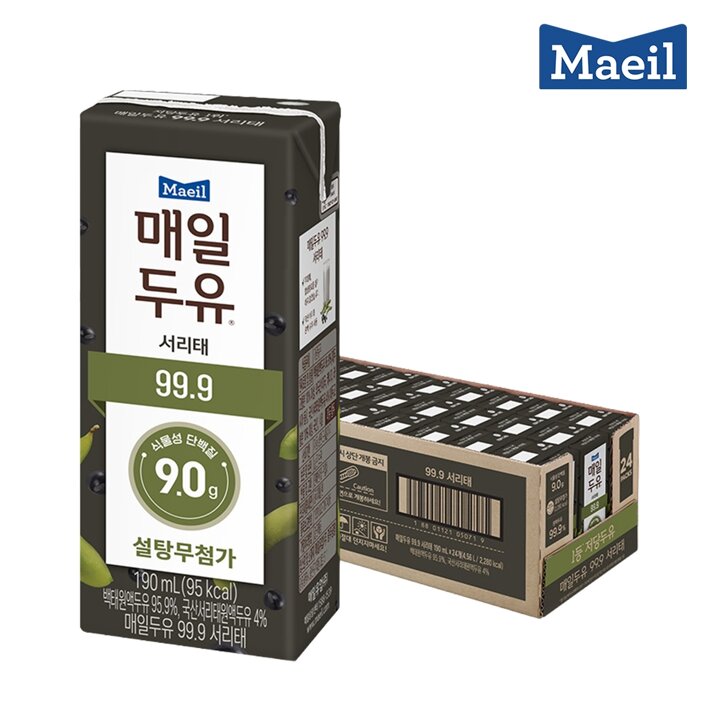 매일두유 99.9 서리태 190ml 24팩