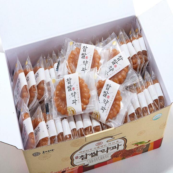 호정가 찹쌀약과세트 3KG (약 80입) / 대용량 전통과자세트