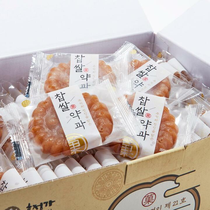 호정가 찹쌀약과세트 3KG (약 80입) / 대용량 전통과자세트
