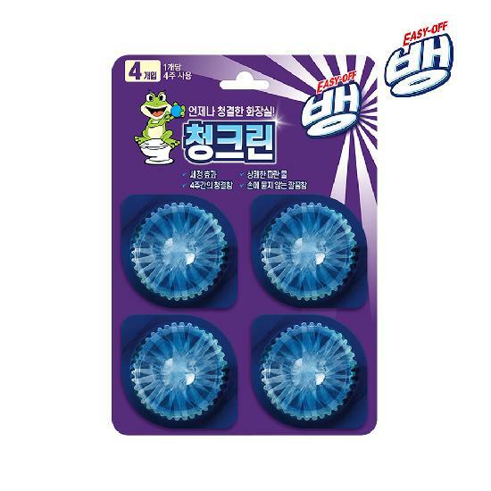 이지오프뱅 청크린 드롭 변기세정제 4개입 x1개 변기 세정제 변기청소 변기클리너