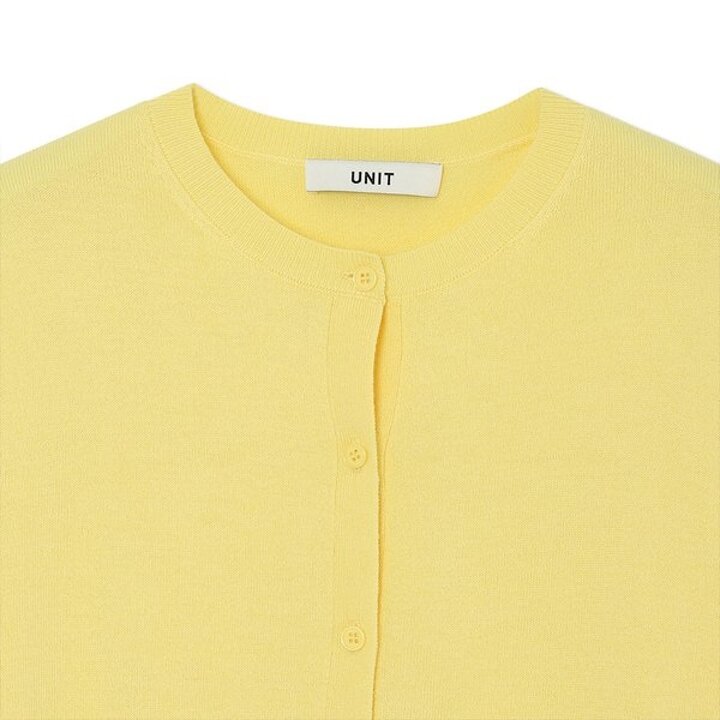 (신세계센텀점)캐시미어 블렌디드 비키 가디건 (ZFKKCA10AN-L/YELLOW)