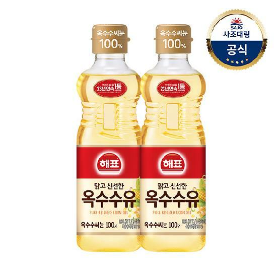 사조대림ㅣ해표 옥수수유 900ml x2개