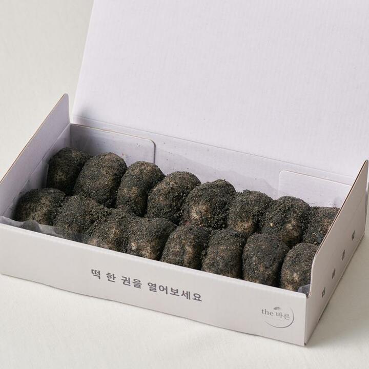 더바른 흑임자찹쌀떡 1box 떡 찹쌀떡