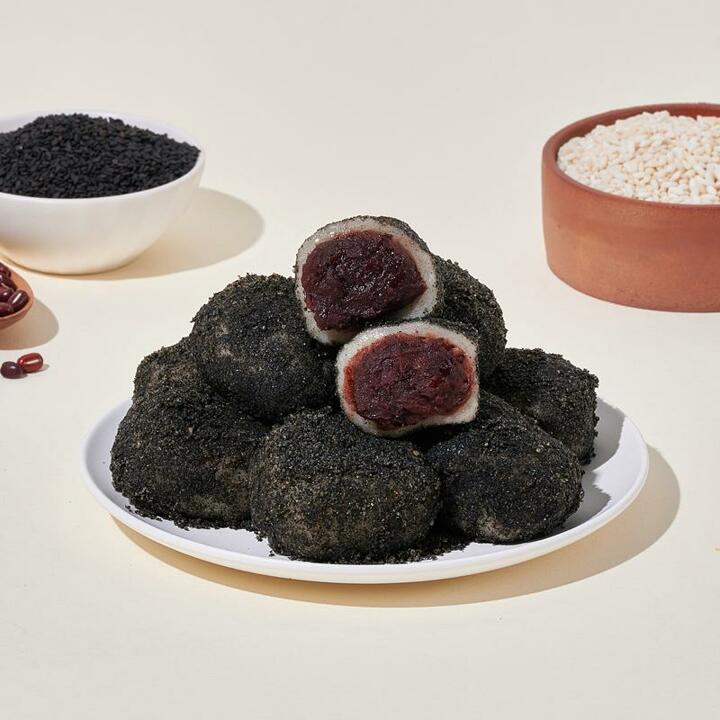더바른 흑임자찹쌀떡 1box 떡 찹쌀떡