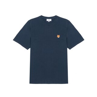 메종키츠네 남성 폭스헤드 레귤러 티셔츠 네이비 PM00107KJ7026-0413
