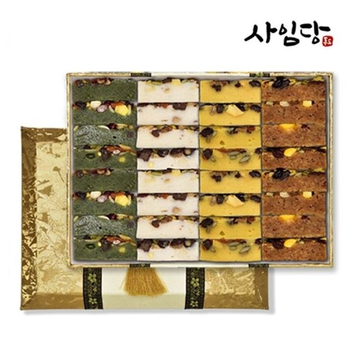 [사임당] 국내산 우리쌀로 만든 은빛 떡 선물세트 1.28kg(약밥+영양 찰떡+단호박..[35707651]