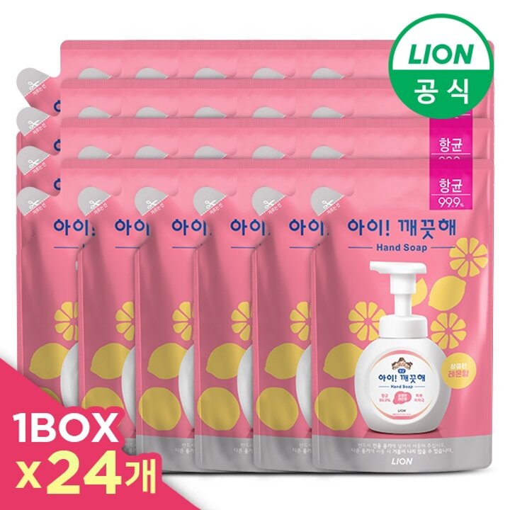 아이깨끗해 핸드워시 200ml 리필 x 24개(한박스)