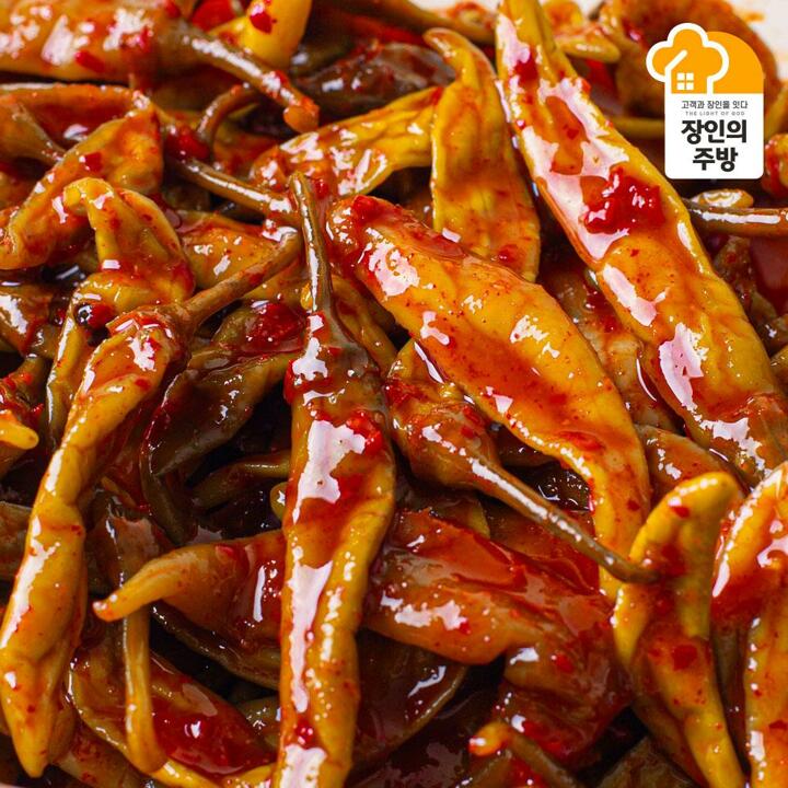 [장철군장인]매콤 아삭 양념고추지1kg 2팩