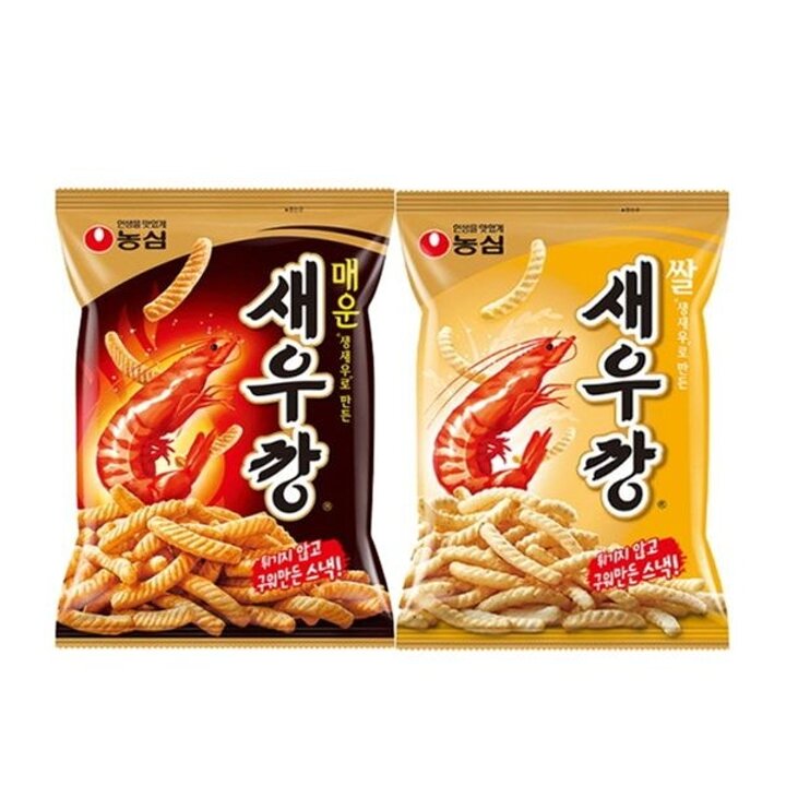 농심 매운새우깡 10p+쌀새우깡 10p[34378746]