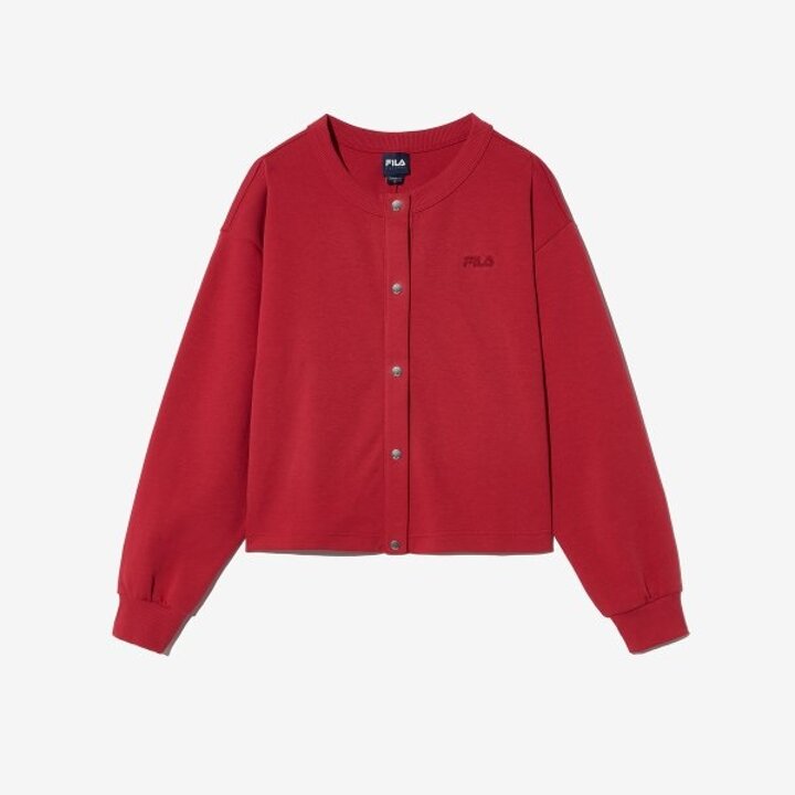 (광주신세계)[휠라 공식] 크루넥 가디건(FS2FTH1152F RED)