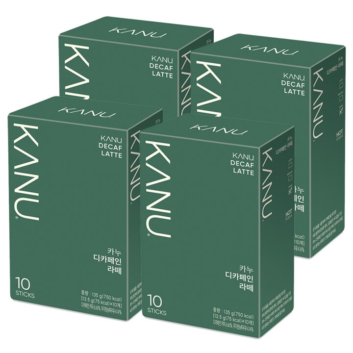 맥심 카누 디카페인라떼 10T X 4개