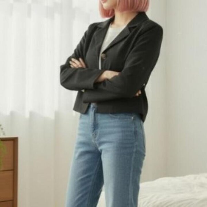 아트박스/신상오픈런 여성 하객 패션 스타일 간절기 숏 자켓