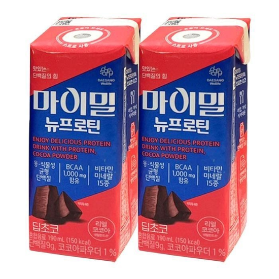 마이밀 마시는 뉴프로틴 딥초코 190ml 60팩 단백질 음료 G (50841785)