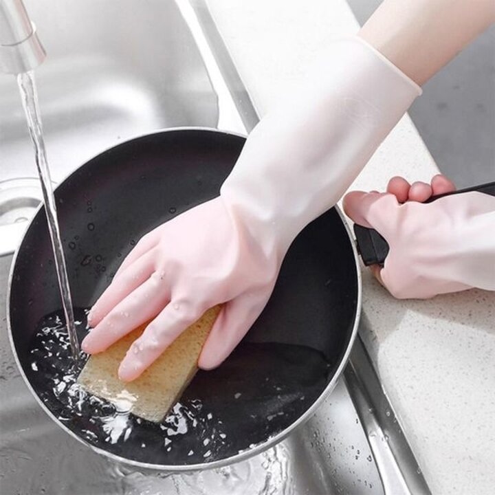 음식점 식당 카페 가정용 핑크 고무장갑[35211329]
