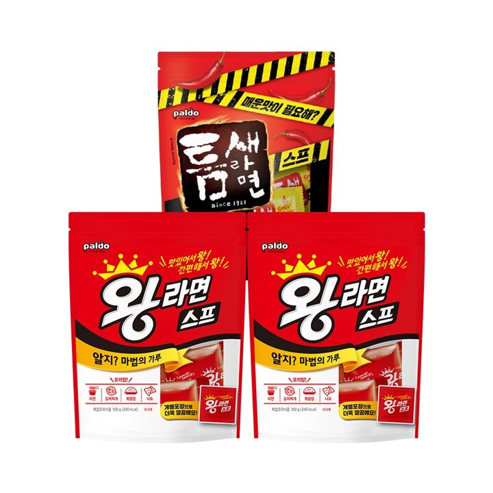 틈새라면스프 100g(20개입) x1개 + 왕라면스프 100g(20개입) x2개