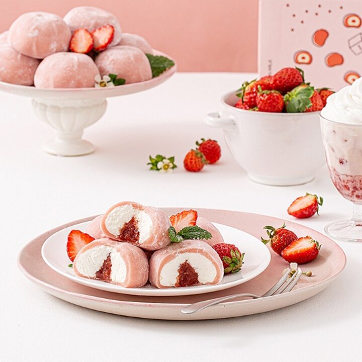 쿠캣 딸기쏙우유 찹쌀떡 540g 2팩