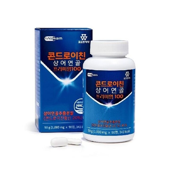 코오롱제약 콘드로이친 상어연골 프리미엄100 4박스(12개월분)..[34863679]