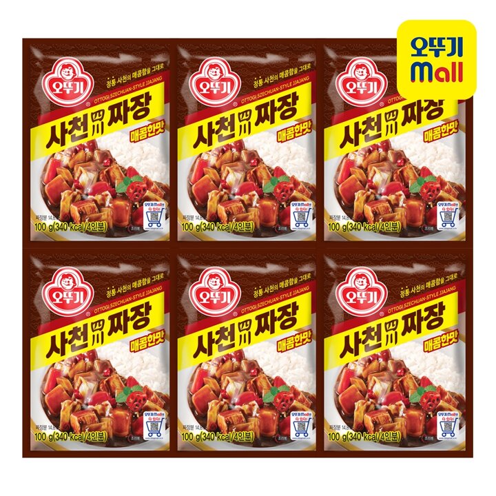 [본사직영] 오뚜기사천짜장 100g 6개