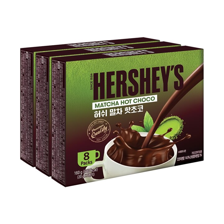 허쉬 말차 핫초코 160g x 3개
