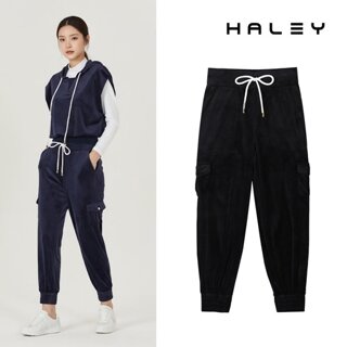 헤일리골프 여성 스탠다드 핏 벨루아 셔링 밴딩 조거 팬츠 HFAVP1602