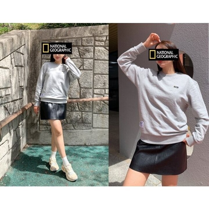 (신세계강남점)내셔널지오그래픽 N231USW010 남녀공용 폴하스 스몰로고 맨투맨
