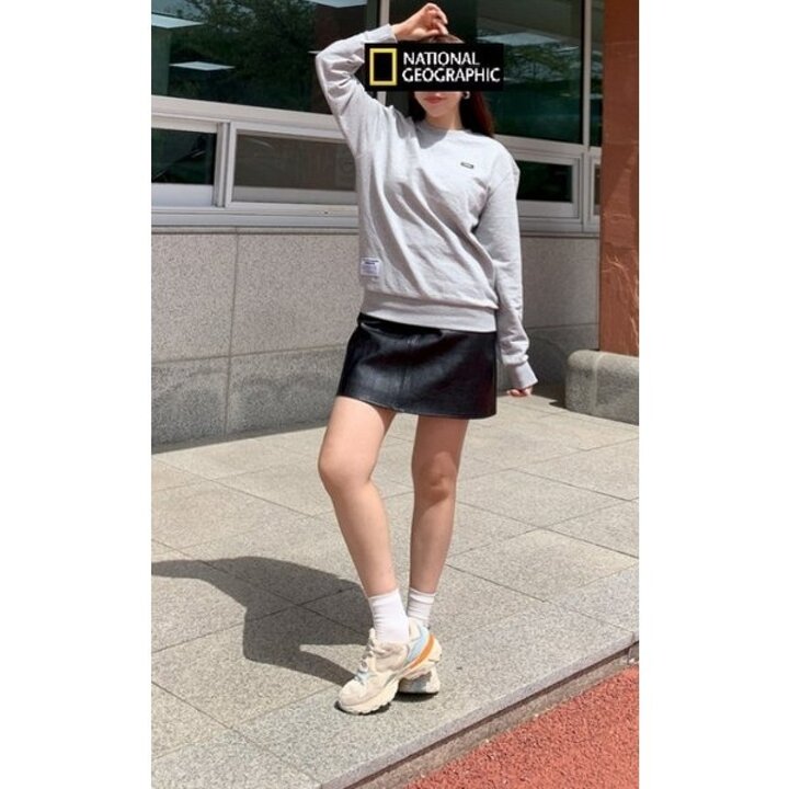 (신세계강남점)내셔널지오그래픽 N231USW010 남녀공용 폴하스 스몰로고 맨투맨