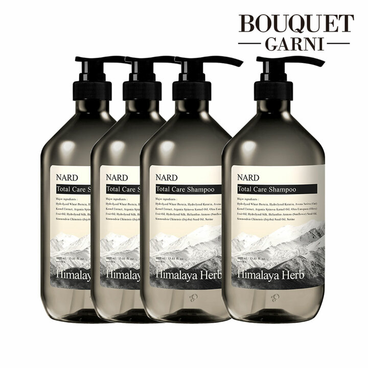 히말라야 허브 나드 토탈케어 샴푸 시그니처향 1000ml x4개