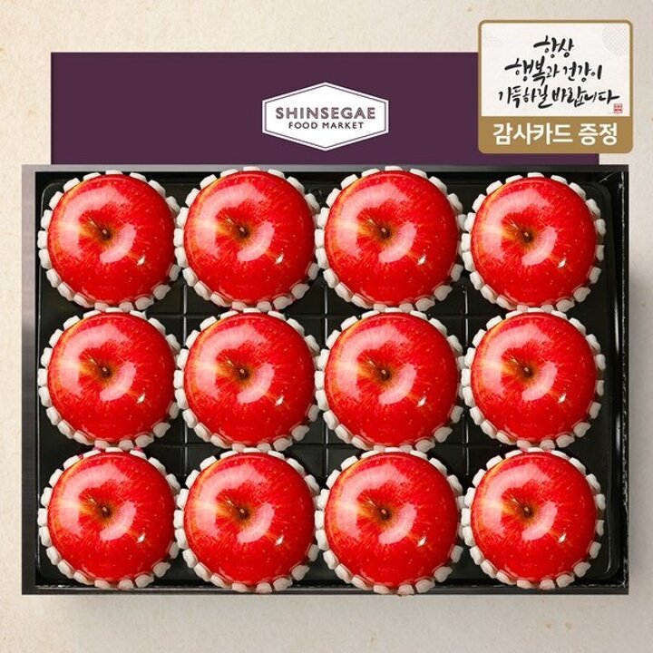 (신세계센텀점)[가든 3호] 사과 대과 5kg 10-13입(보자기동봉)