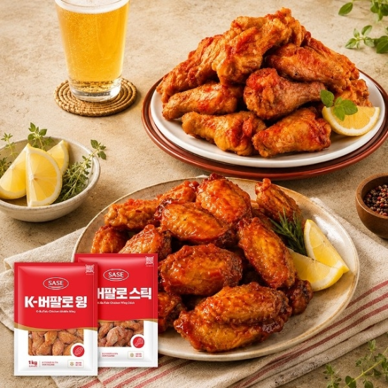 사세 K-버팔로스틱 1kg 1개 + K-버팔로윙 1kg 1개26586283595096