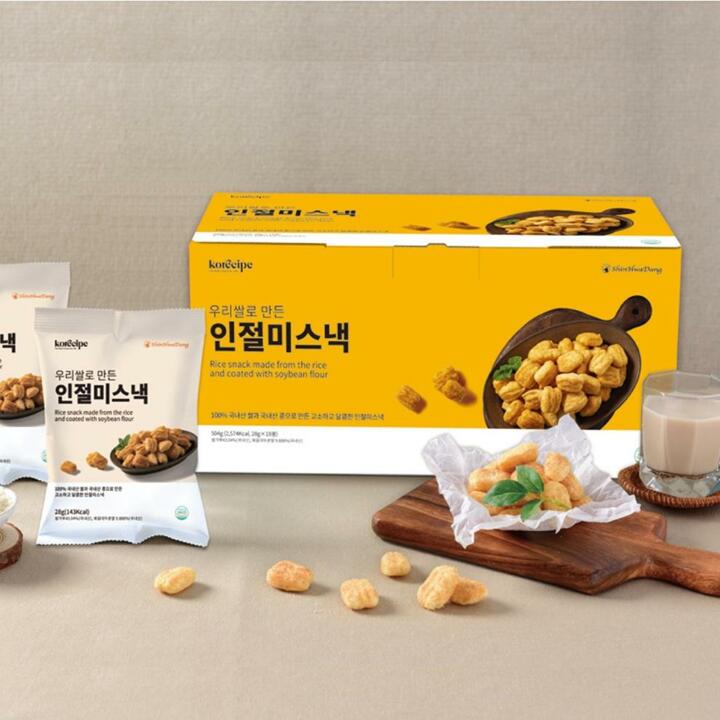 [신화당제과]우리쌀로 만든 인절미스낵 28gX18봉 (선물패키지)
