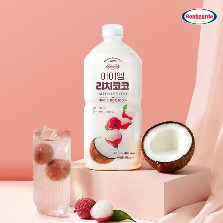 [100 NFC 착즙] 보넬드 아이엠 리치코코 주스 즙 1L 1개