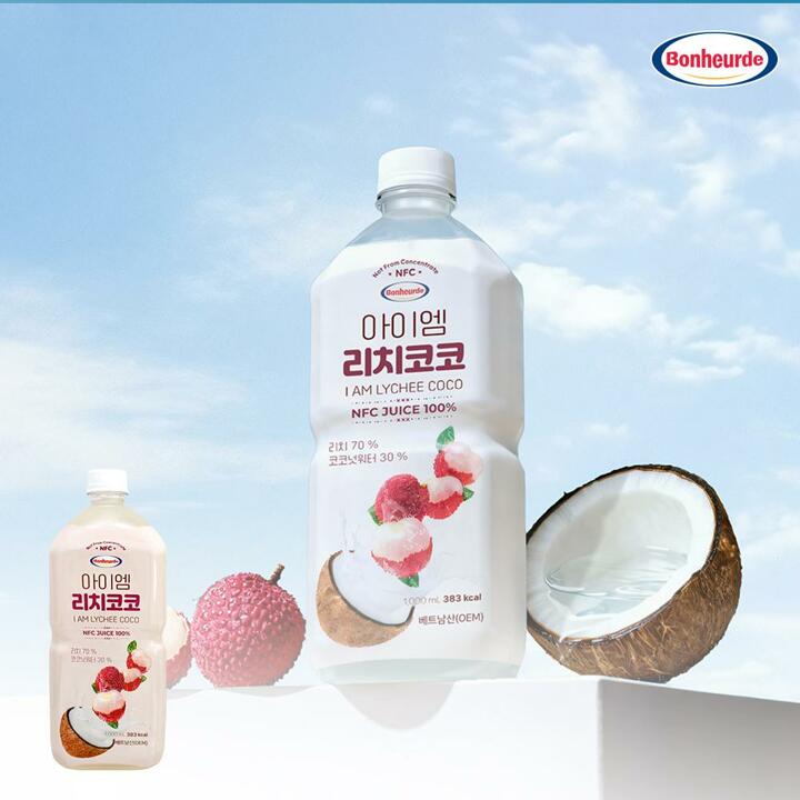 [100 NFC 착즙] 보넬드 아이엠 리치코코 주스 즙 1L 1개