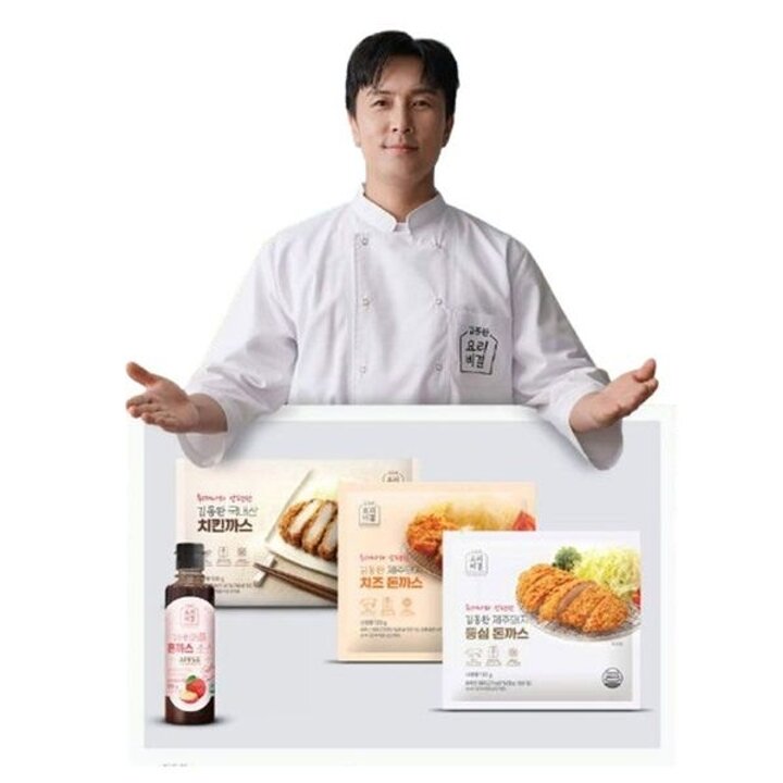 김동완 제주돼지 돈까스 3종 10팩(등심4+치즈2+치킨4)+애플소스 1병..[34949666]