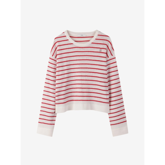 (신세계천안아산점) 주크 스트라이프 라운드넥 풀오버 Z261KSK008SH