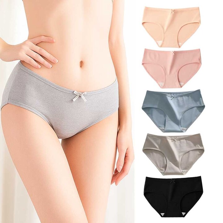 부드러운 면 삼각팬티 5매세트 미디 요일 학생 면스판